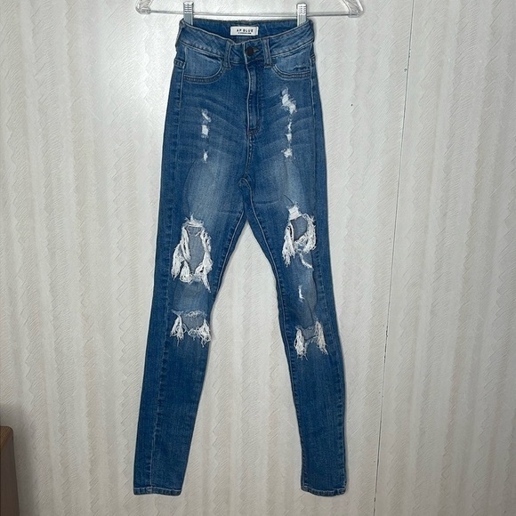 ❤️ AP BLUE Jeans Size 1 - Picture 2 of 4